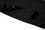 DAXUEN Wide-leg cargo pants in black and light grey