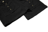 DAXUEN Black high-waisted flared cargo pants
