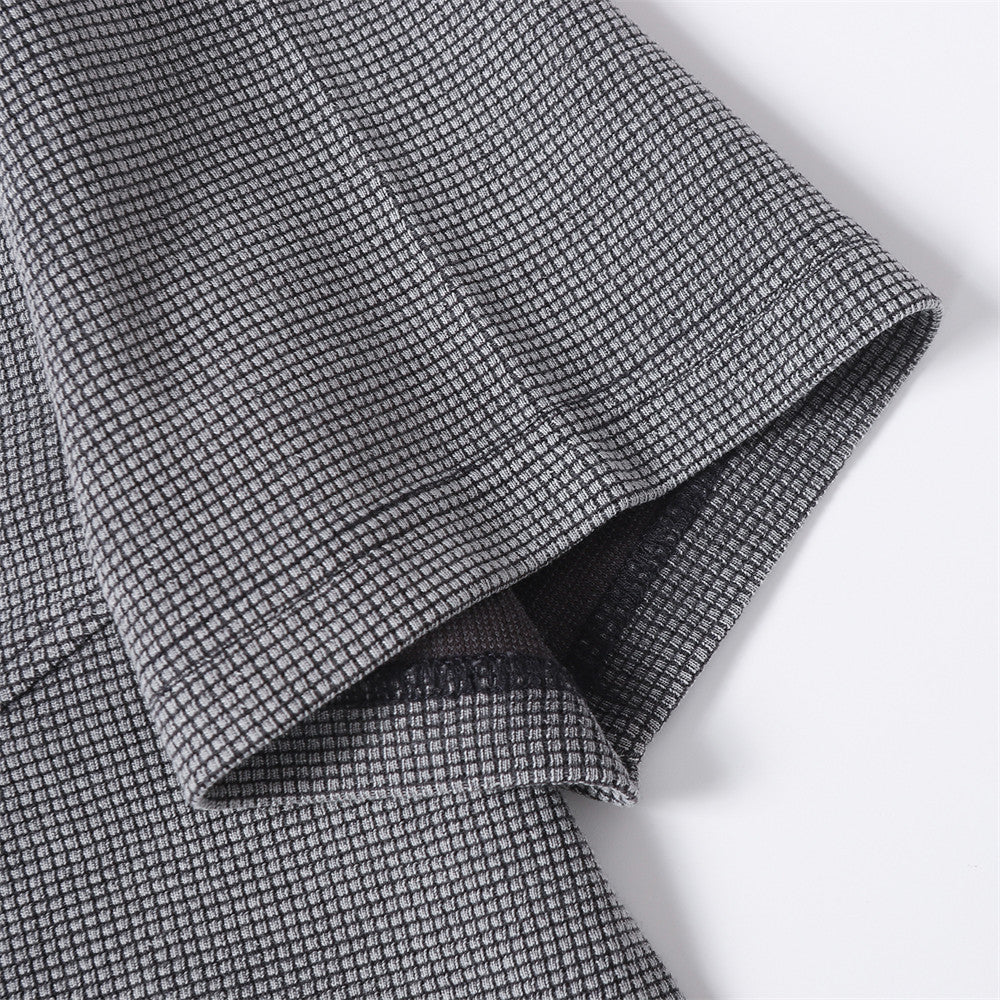 DAXUEN Relaxed oversized short-sleeve top with zippered pockets