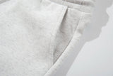 DAXUEN Wide-leg sweatpants in black and heathered light grey