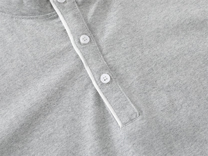 DAXUEN Relaxed fit short-sleeved t-shirt with contrasting trim