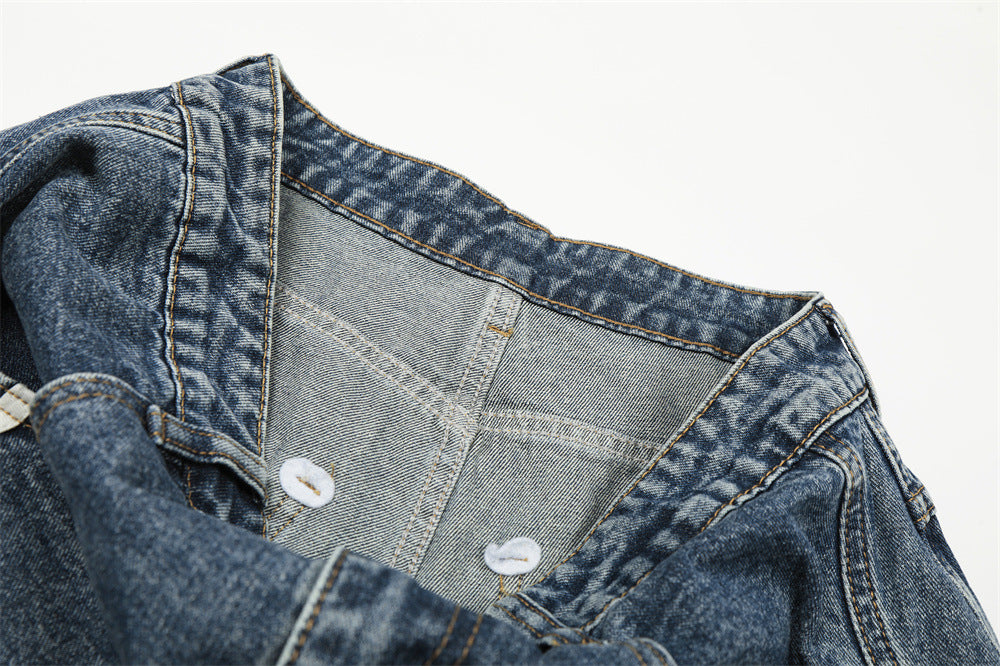DAXUEN Loose wide leg denim jeans with stripes