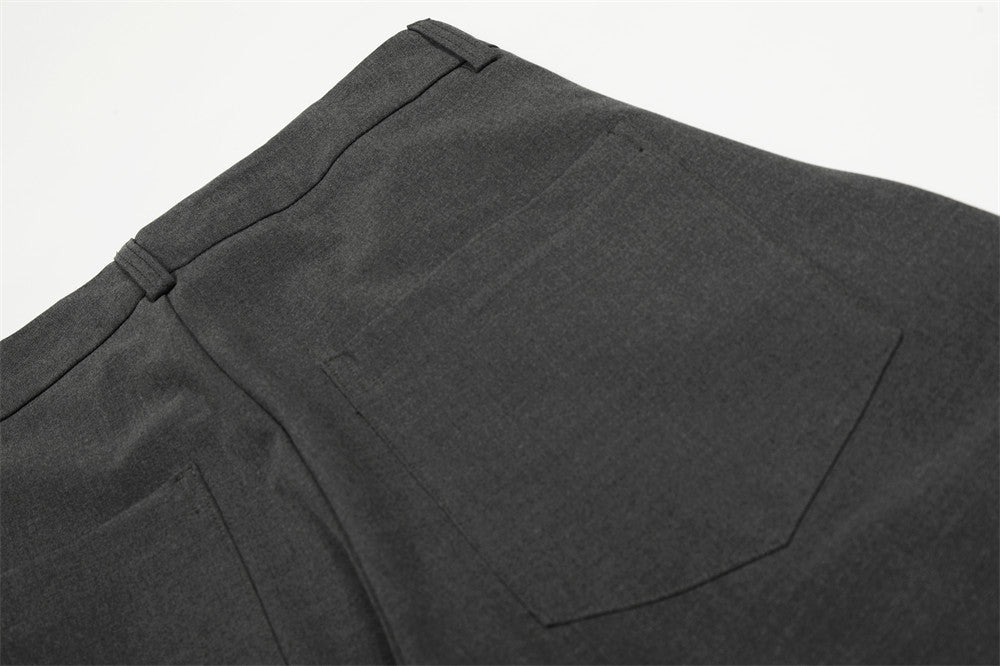 DAXUEN High-waisted wide-leg palazzo pants in dark grey and black