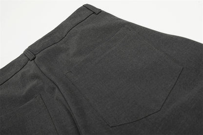 DAXUEN High-waisted wide-leg palazzo pants in dark grey and black