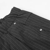 DAXUEN High-waisted wide-leg pinstriped trousers