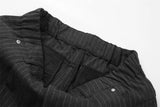 DAXUEN High-waisted wide-leg pinstriped trousers