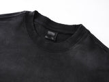 DAXUEN Oversized short-sleeved graphic t-shirt in grey and black