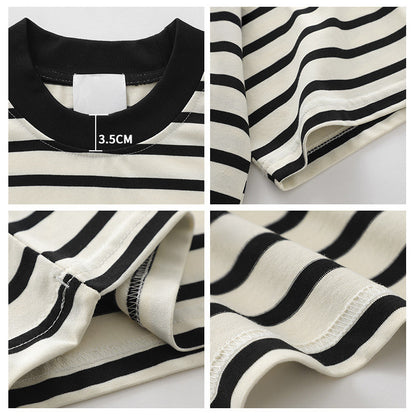 Bold Stripe Relaxed-Fit T-Shirt