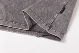 DAXUEN Oversized distressed short-sleeved t-shirt with paneling