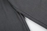 DAXUEN Men's tailored wide-leg trousers in dark grey and black