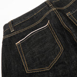 DAXUEN Wide-leg denim jeans in dark blue and grey