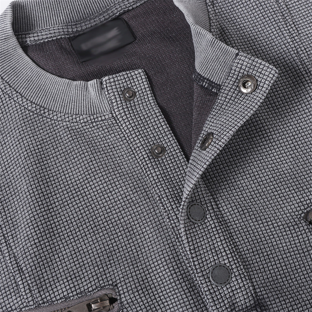 DAXUEN Relaxed oversized short-sleeve top with zippered pockets