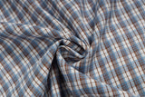 DAXUEN Colorful plaid short-sleeved button-up shirt with embroidery
