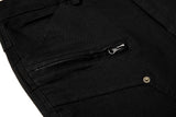 DAXUEN Solid black flared cargo pants