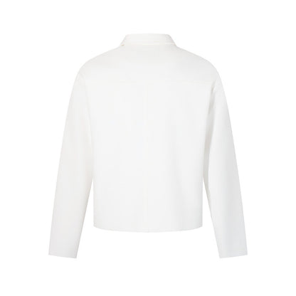 Trendy Stylish High Street Solid Color Pilot Collar Jacket
