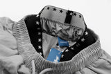 DAXUEN Wide-leg track pants with star graphics