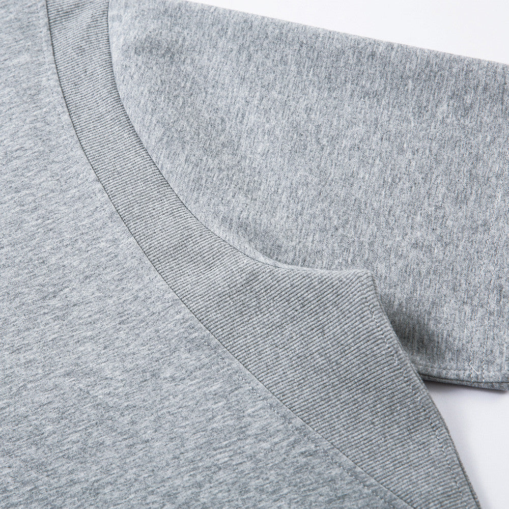 DAXUEN Relaxed fit short-sleeved top in grey and black