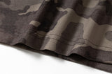 DAXUEN Camouflage short-sleeved hooded top