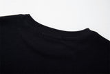 DAXUEN Black short-sleeved graphic t-shirt