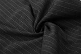 DAXUEN High-waisted wide-leg pinstriped trousers