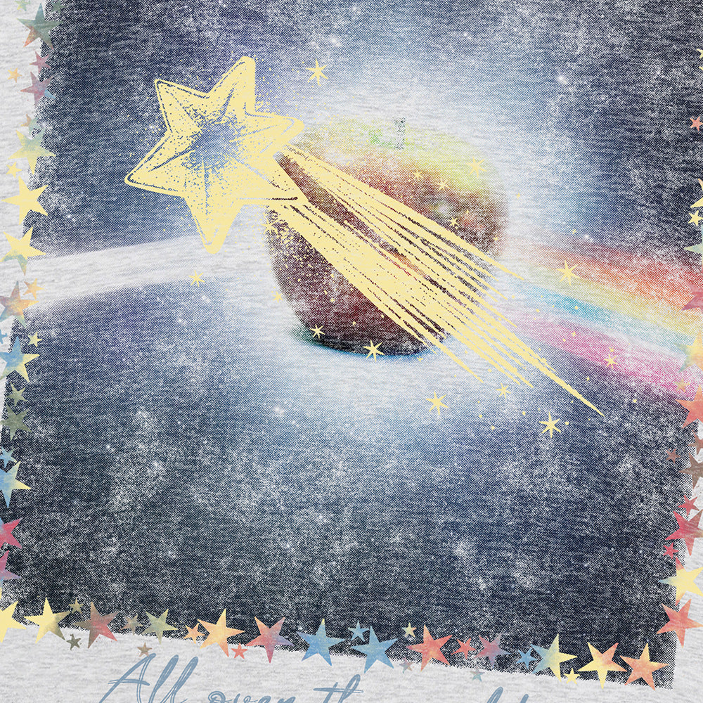 DAXUEN Oversized short-sleeve t-shirt with a celestial graphic