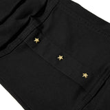 DAXUEN Black high-waisted flared cargo pants