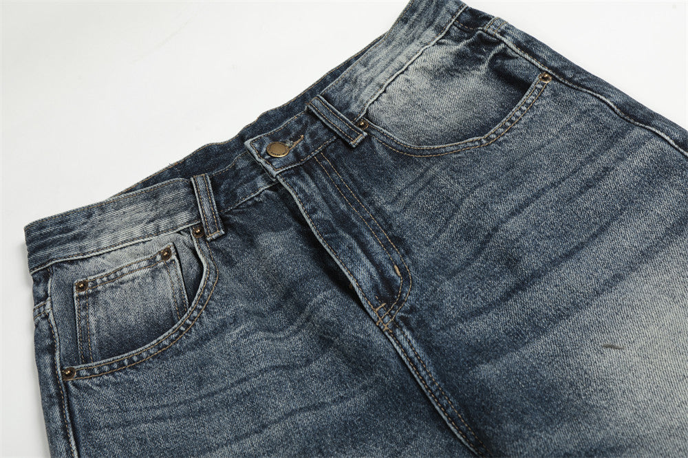 DAXUEN Faded gradient wide-leg denim jeans