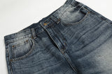 DAXUEN Faded gradient wide-leg denim jeans