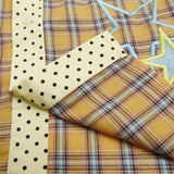DAXUEN Short-sleeve collared shirt with plaid and polka dot design