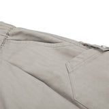 DAXUEN Pair of light grey relaxed-fit herringbone cargo shorts
