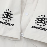 DAXUEN Short-sleeved button-up shirt with graphic prints
