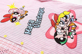 DAXUEN Short-sleeved button-up shirt with cartoon embroidery
