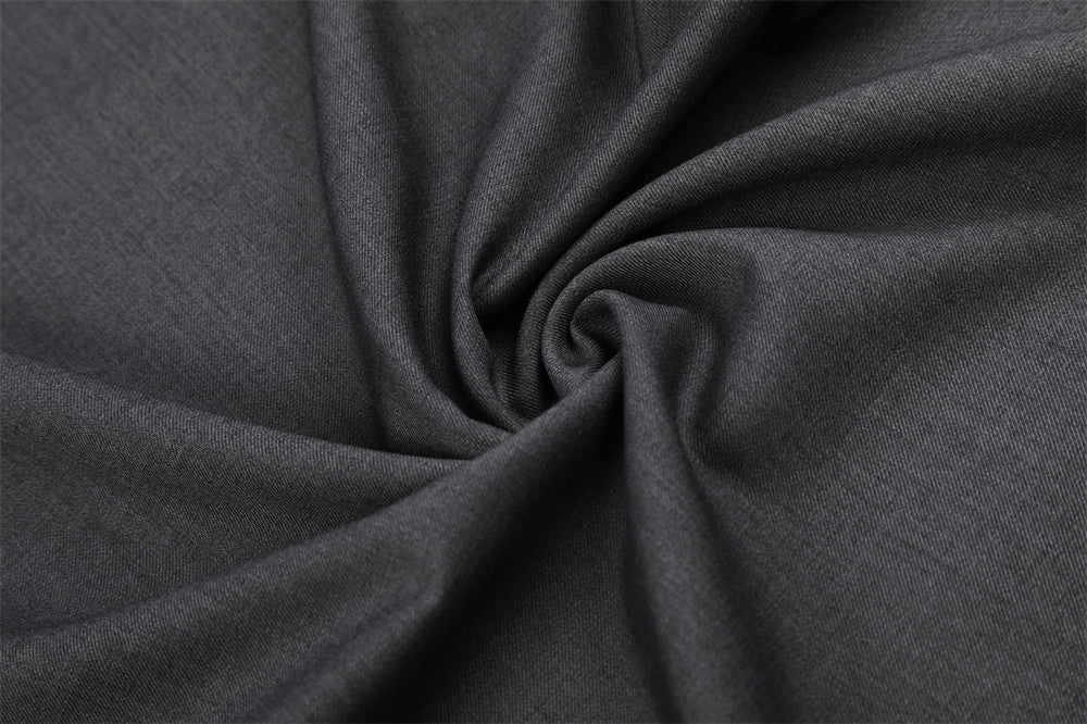 DAXUEN Men's tailored wide-leg trousers in dark grey and black