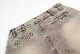 DAXUEN Wide-leg denim jeans with acid wash effect