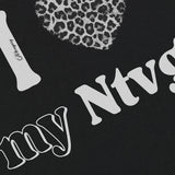 DAXUEN Leopard print graphic oversized T-shirt