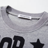 DAXUEN Oversized short-sleeved T-shirt with pixelated graphic