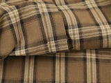 DAXUEN Short sleeve plaid button-up shirt