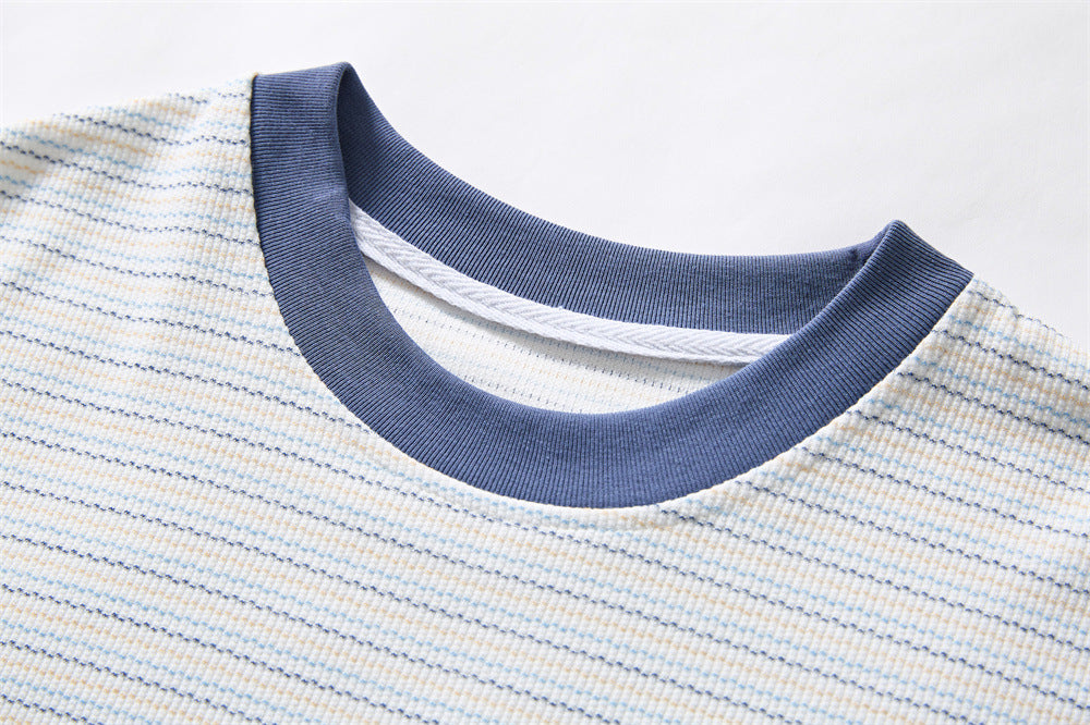 DAXUEN Oversized striped short-sleeved t-shirt