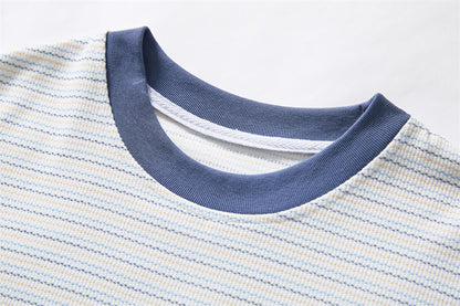 DAXUEN Oversized striped short-sleeved t-shirt