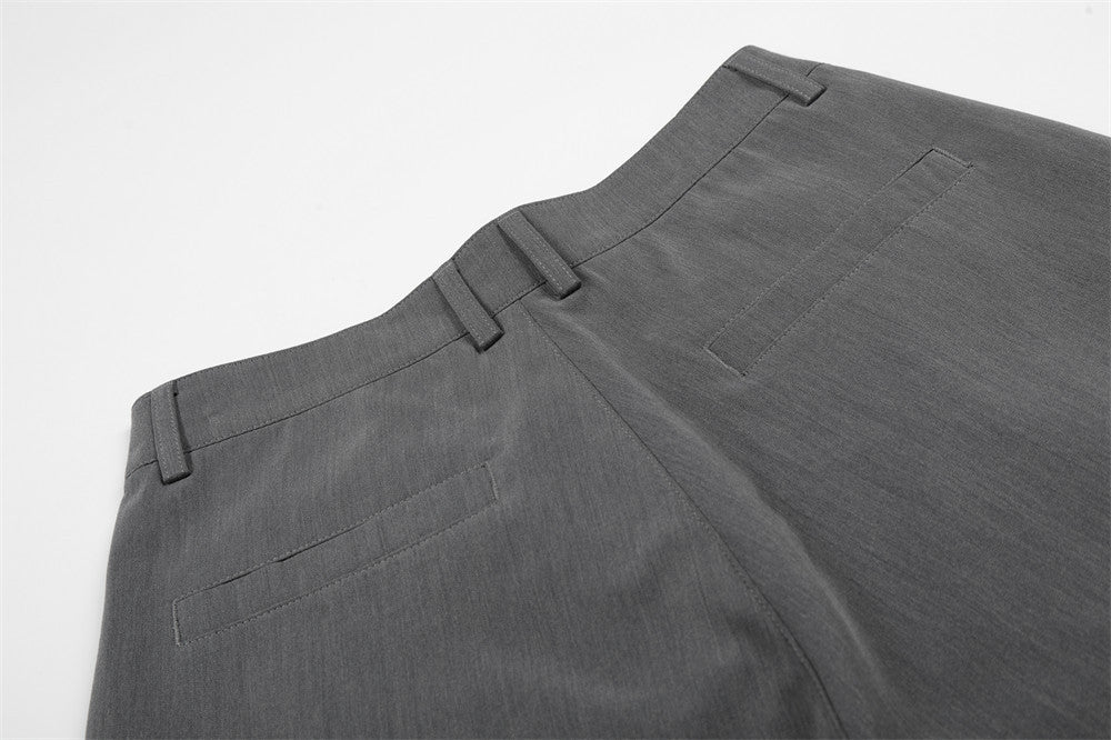 DAXUEN Wide-leg culotte pants in dark grey