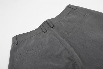 DAXUEN Wide-leg culotte pants in dark grey
