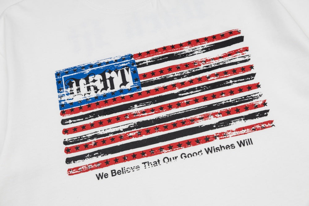 DAXUEN Loose-fit short-sleeved T-shirt with graphic design