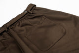 DAXUEN Men's wide-leg culotte shorts in solid colors