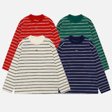 Striped Relaxed-Fit Long Sleeve T-Shirt