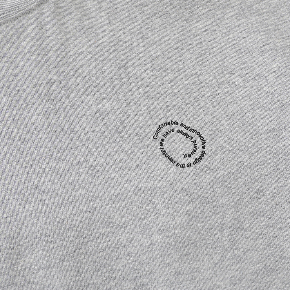 DAXUEN Oversized short-sleeve graphic t-shirt in white and grey