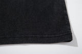 DAXUEN Washed black graphic t-shirt with band print