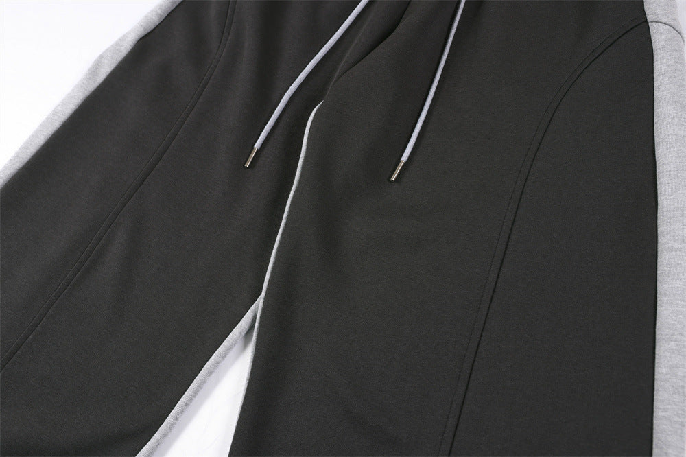 DAXUEN Two-tone loose-fit sweatpants with adjustable drawstrings
