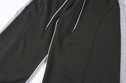 DAXUEN Two-tone loose-fit sweatpants with adjustable drawstrings