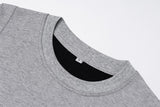 DAXUEN Heather grey short-sleeve T-shirt with unique paneling