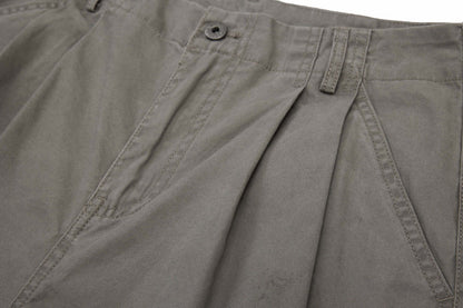 DAXUEN Layered wide-leg cargo shorts in olive-grey